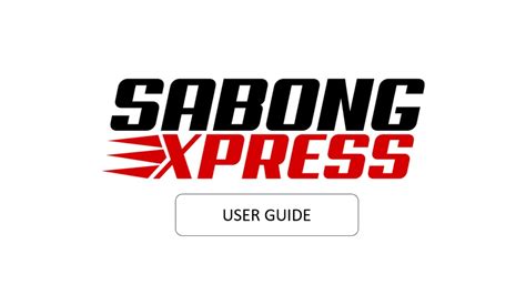(English) SABONG EXPRESS User Guide .